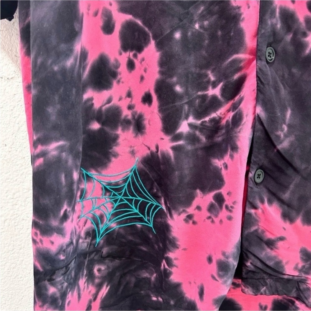 Disney Pink and Black Tie-Dye Shirt - Picture 6 of 15